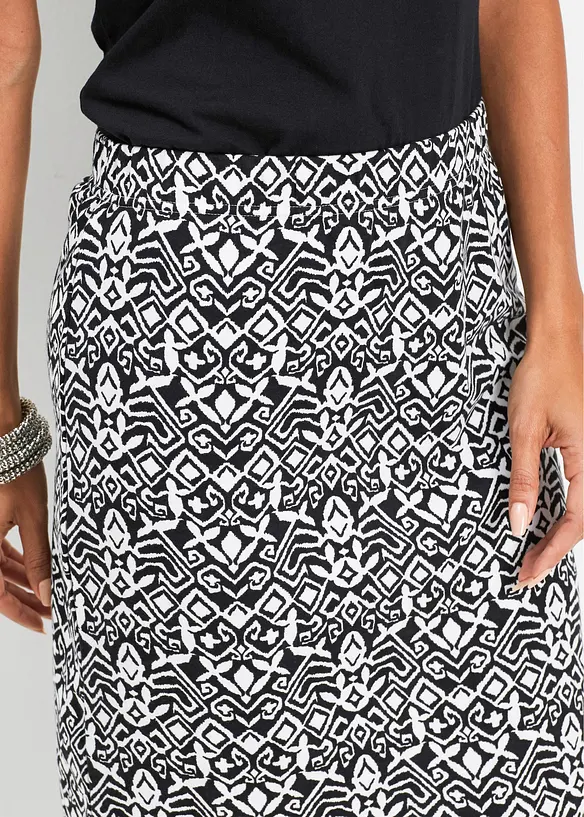 Longshirt met metallic print  in een viscosemix, bonprix