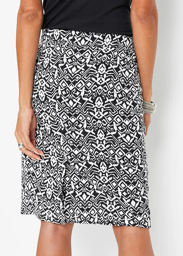 Longshirt met metallic print  in een viscosemix, bonprix