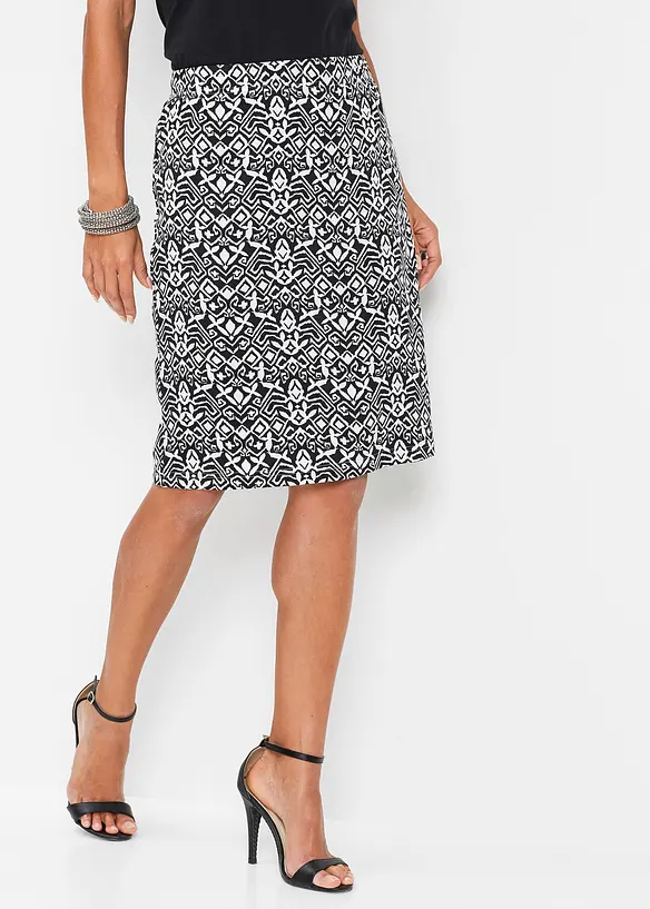 Longshirt met metallic print  in een viscosemix, bonprix