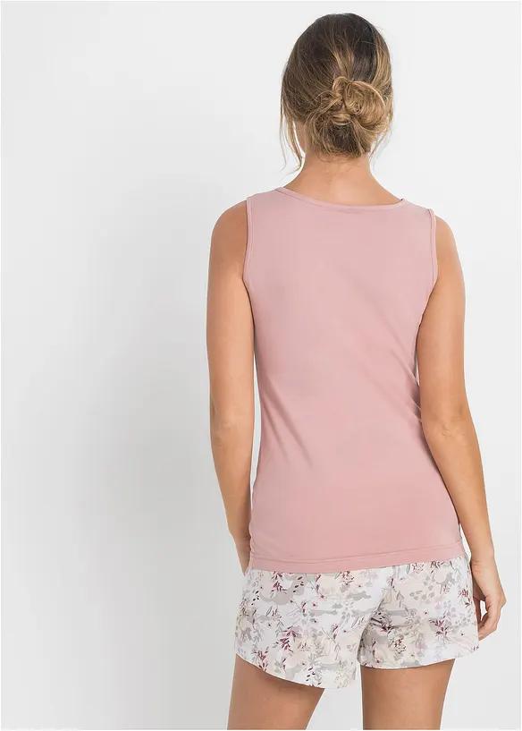 Shortama met fijn kant, bonprix