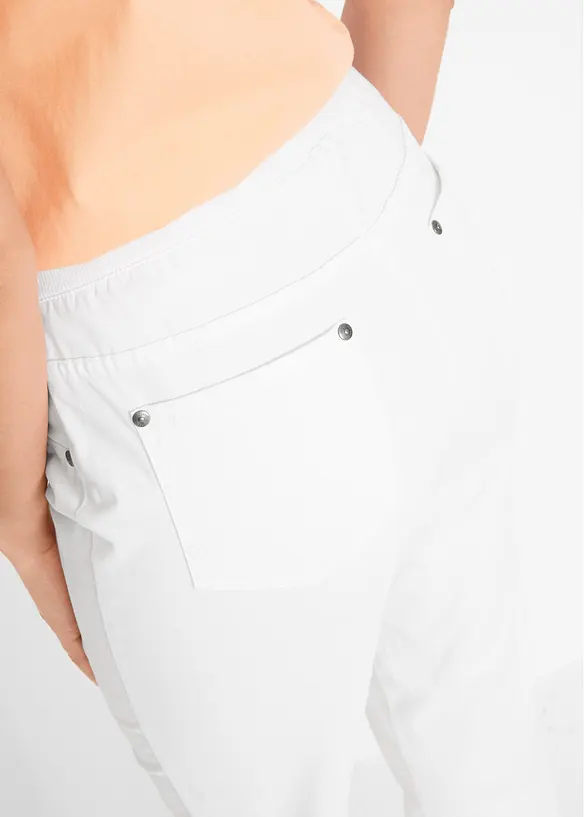 Twill broek van elastisch katoen, bonprix