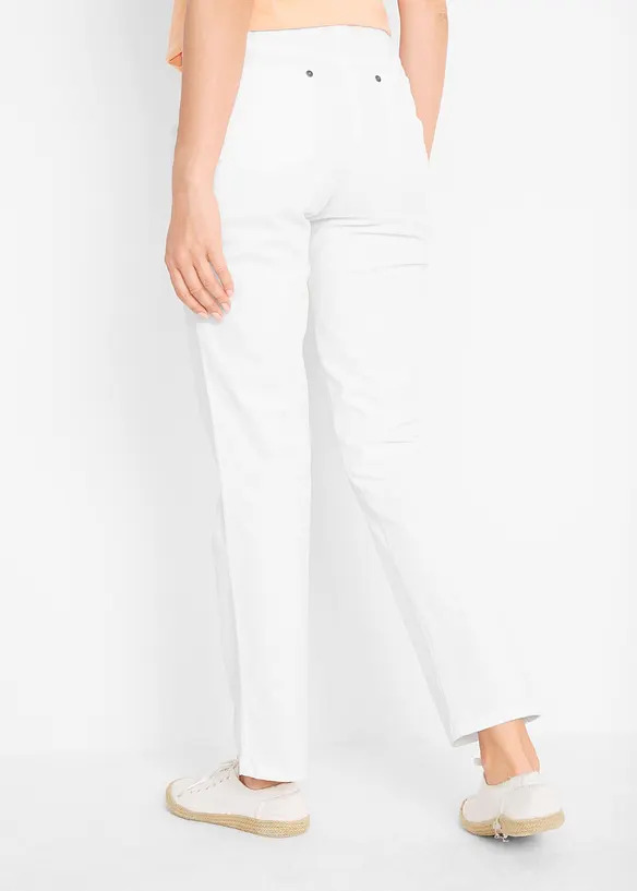 Twill broek van elastisch katoen, bonprix