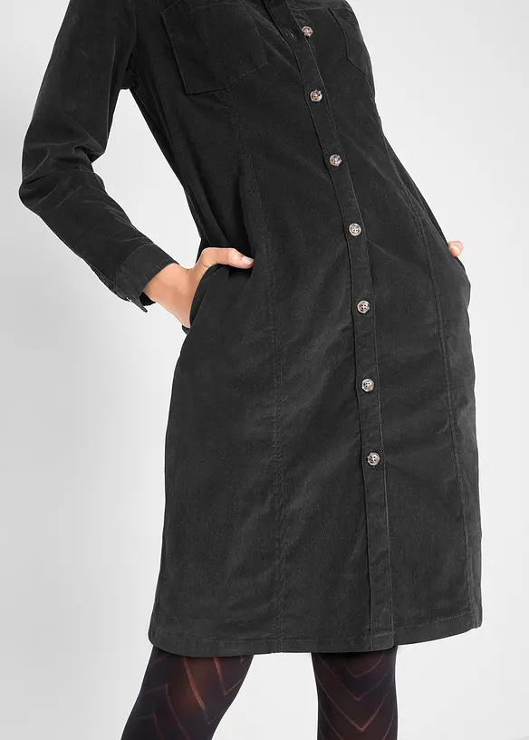 Corduroy stretch jurk, bonprix