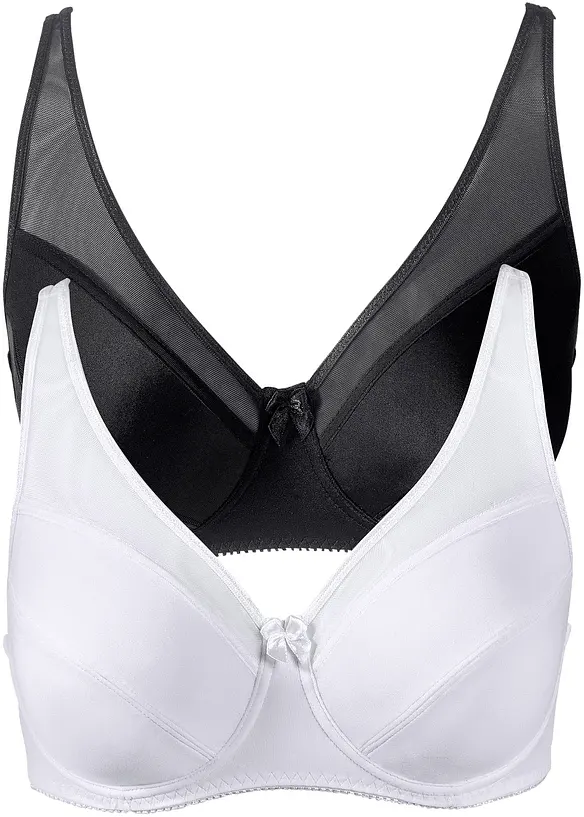 Beugel bh met mesh (set van 2), bonprix