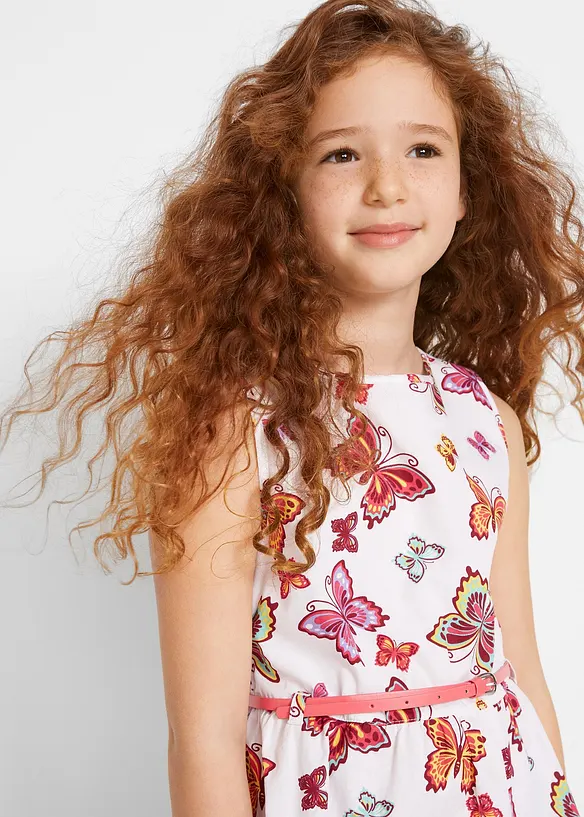 Meisjes jurk + riem + bolero (3-dlg. set), bonprix