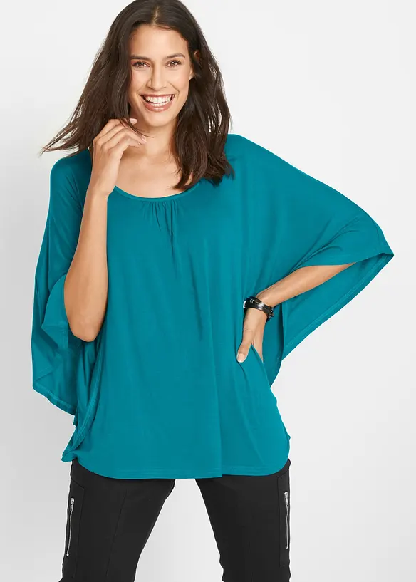 Shirt van viscose met vleermuismouwen, bonprix