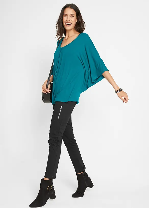 Shirt van viscose met vleermuismouwen, bonprix