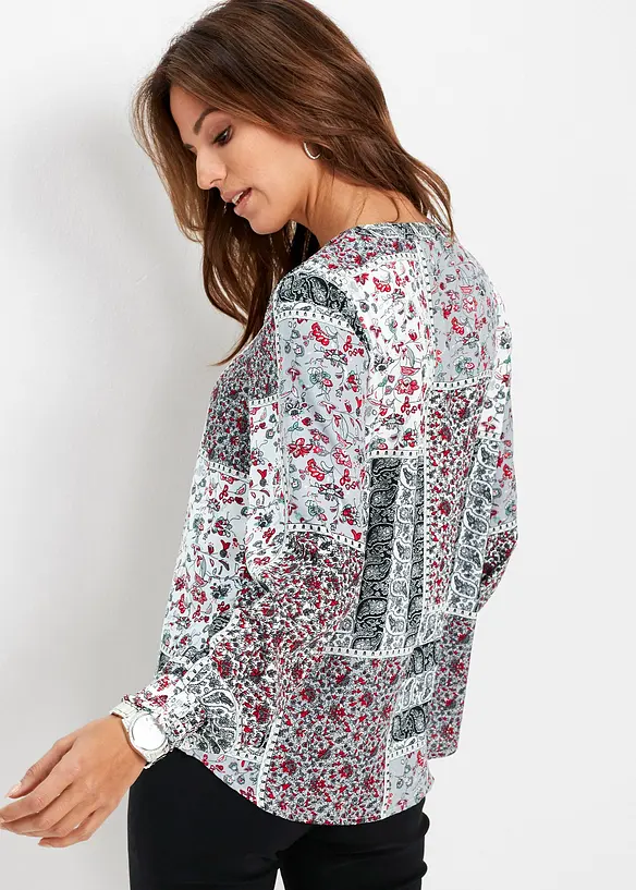 Gedessineerde blouse, bonprix
