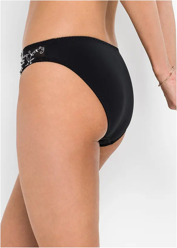 Slip met mooi borduursel (set van 2), bonprix