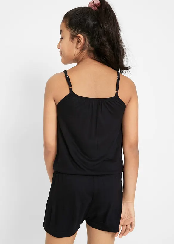 Meisjes jumpsuit met studs, bonprix