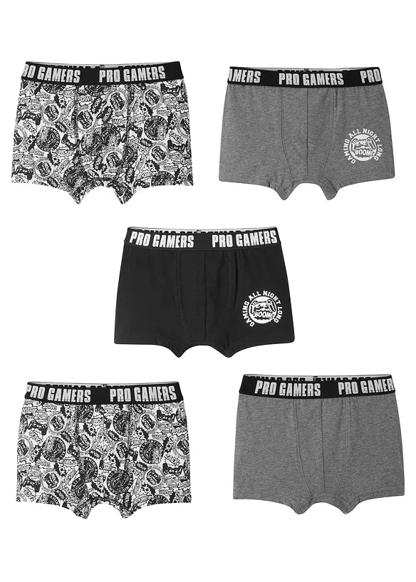 Jongens boxer met katoen (set van 5), bonprix
