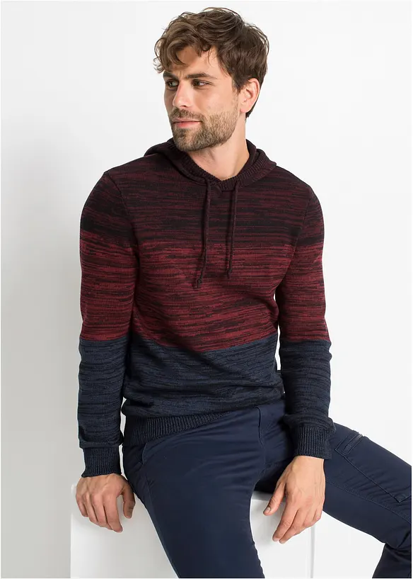 Gebreide hoodie, bonprix