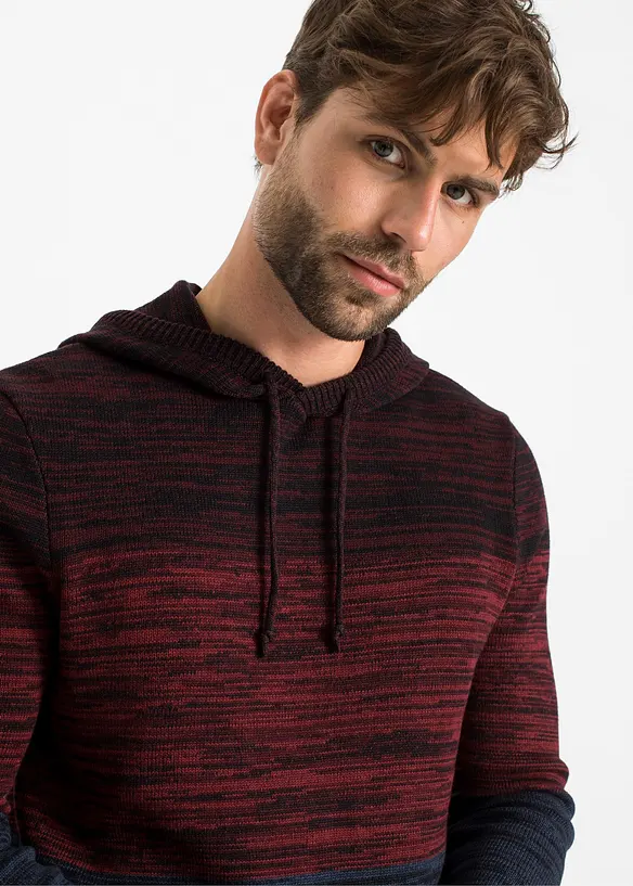 Gebreide hoodie, bonprix