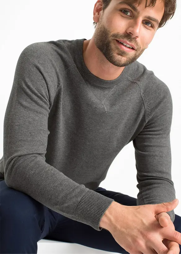 Gebreide trui van katoen (set van 2), bonprix