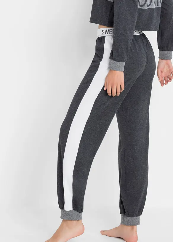 Pyjama met cropped longsleeve (2-dlg.), bpc bonprix collection