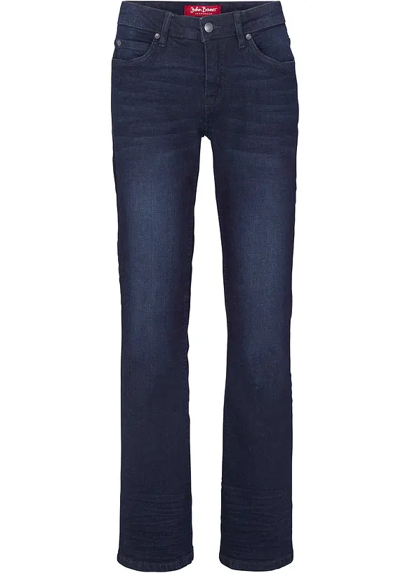 Bootcut stretch jeans, mid waist, bonprix