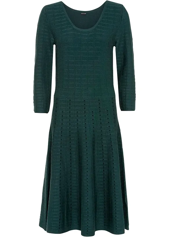 Gebreide jurk in een soepele viscosemix, bonprix
