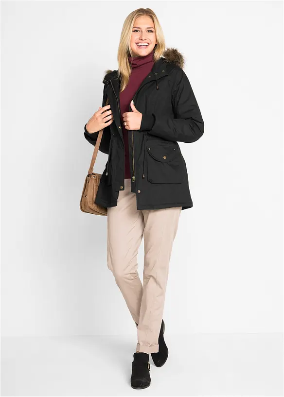 Korte parka met teddy, bpc bonprix collection