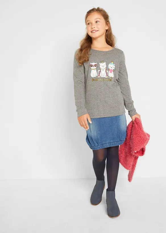 Longsleeve van viscosemix, bonprix