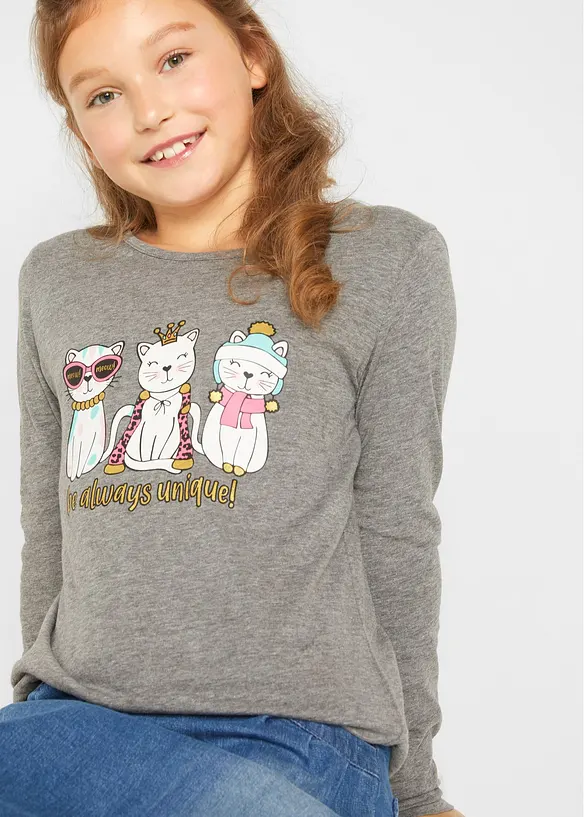 Longsleeve van viscosemix, bonprix