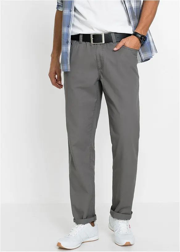 Regular fit instapbroek met comfortabele band, straight (set van 2), bonprix