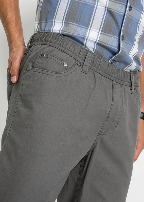 Regular fit instapbroek met comfortabele band, straight (set van 2), bonprix