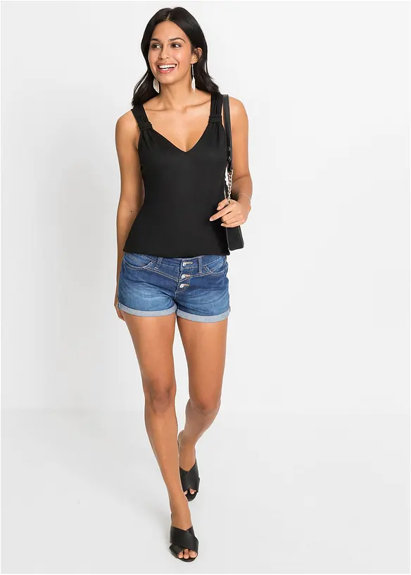 Jersey top van viscose, bonprix