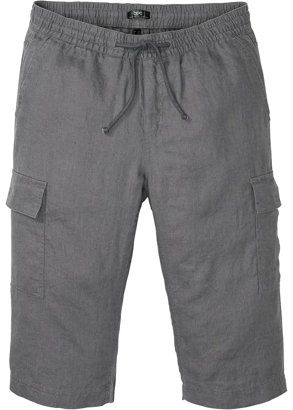 Cargo instapbermuda met linnen, bonprix
