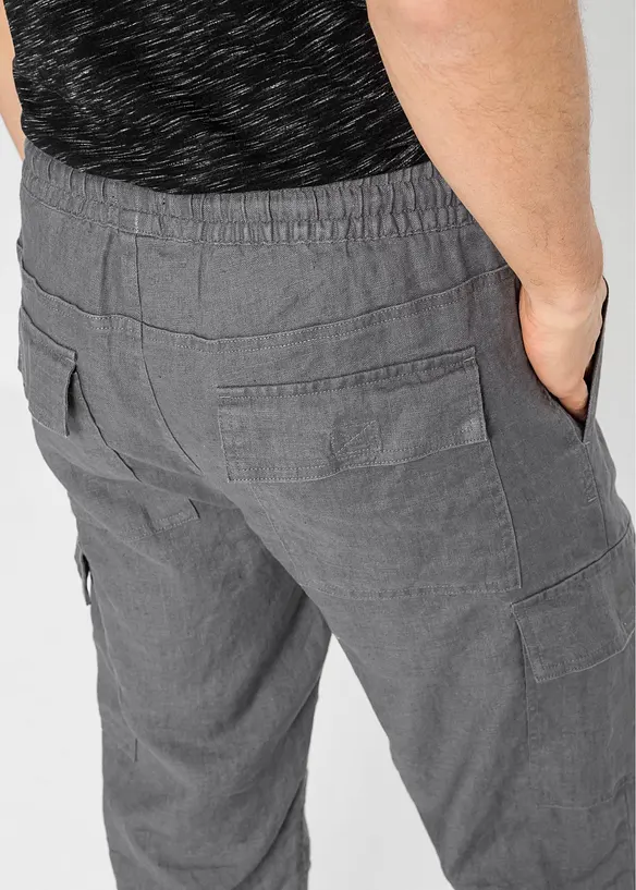Cargo instapbermuda met linnen, bonprix