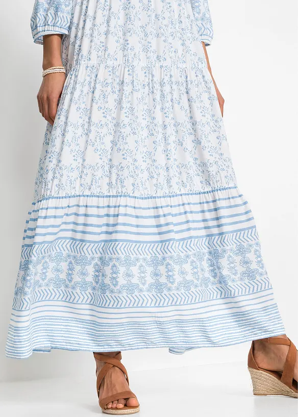 Maxi jurk van soepele viscose, bonprix