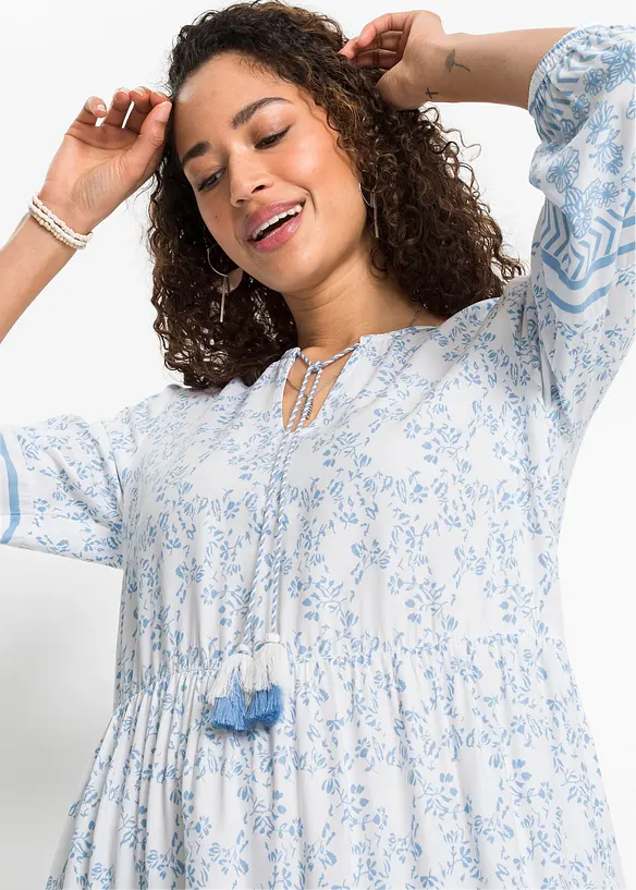 Maxi jurk van soepele viscose, bonprix