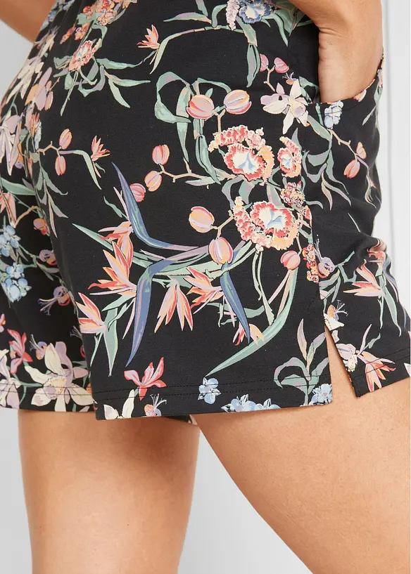 Katoenen jersey short met comfortband (set van 2), bonprix