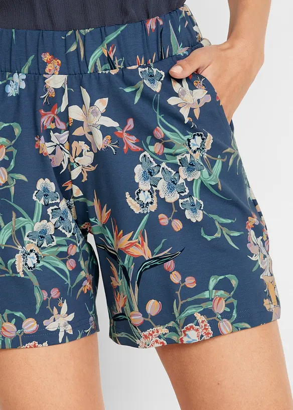 Katoenen jersey short met comfortband (set van 2), bonprix