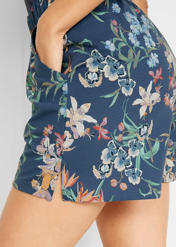 Katoenen jersey short met comfortband (set van 2), bonprix