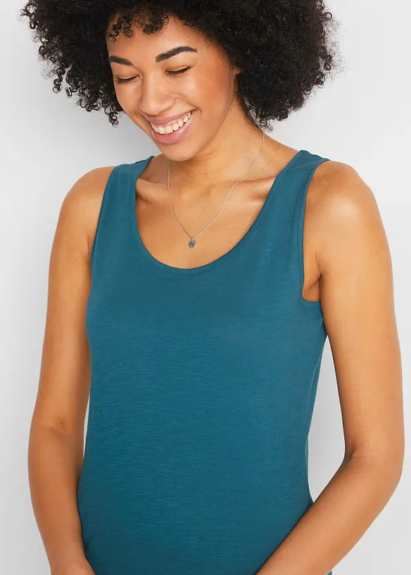 Jersey top met rugdetail, bonprix
