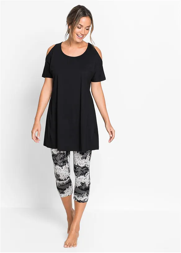 Capri pyjama met korte mouwen (2-dlg. set), bonprix
