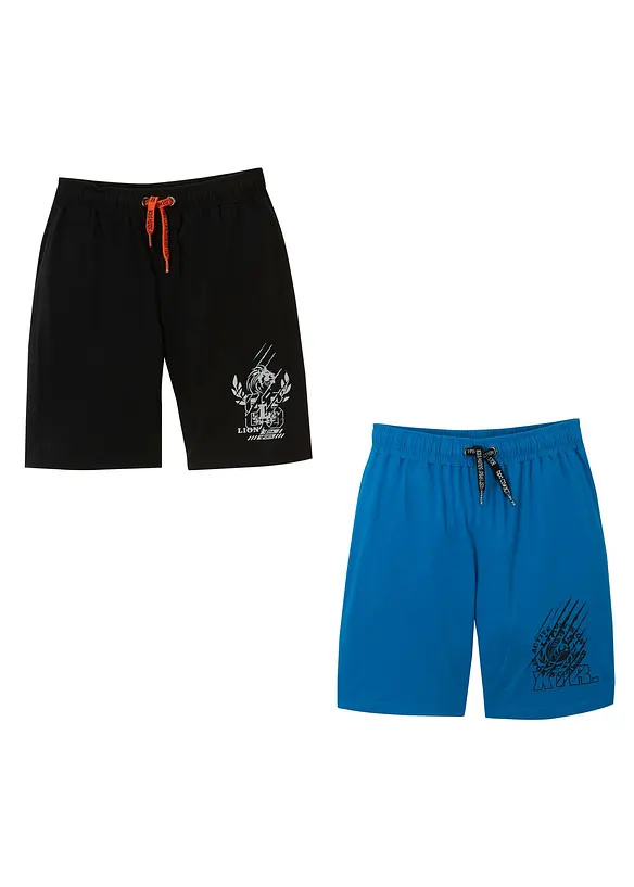 Jersey bermuda van biologisch katoen (set van 2), bonprix