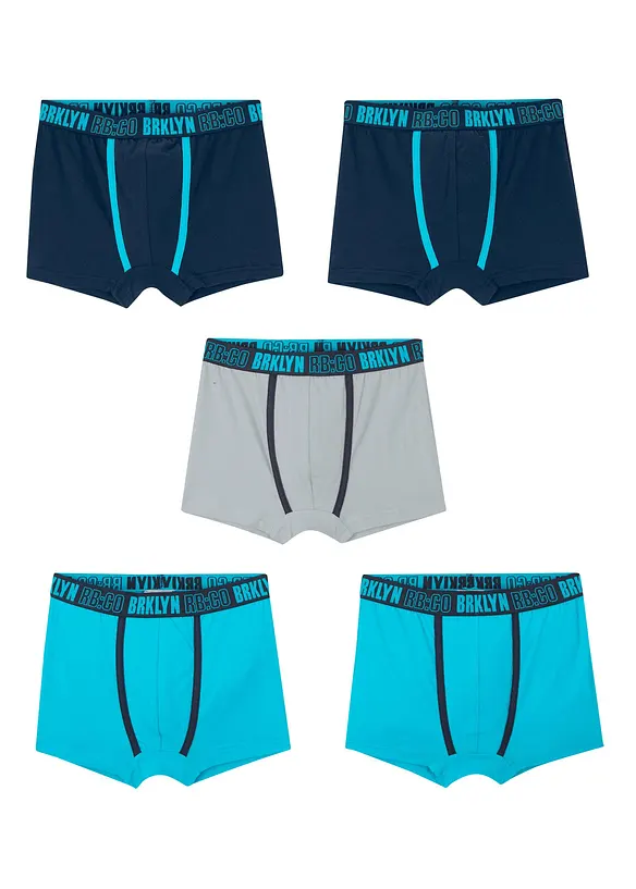 Jongens boxer met katoen (set van 5), bonprix
