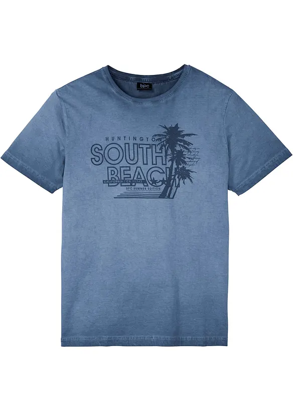 T-shirt in washed out look van biologisch katoen, bonprix