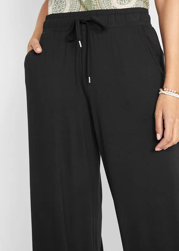 Jersey broek in een soepele viscosemix, bonprix