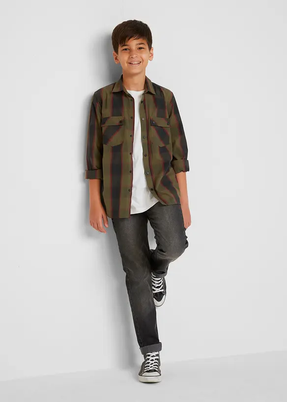 Jeans met coole wassing, slim fit, John Baner JEANSWEAR