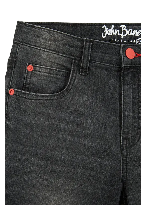 Jeans met coole wassing, slim fit, John Baner JEANSWEAR