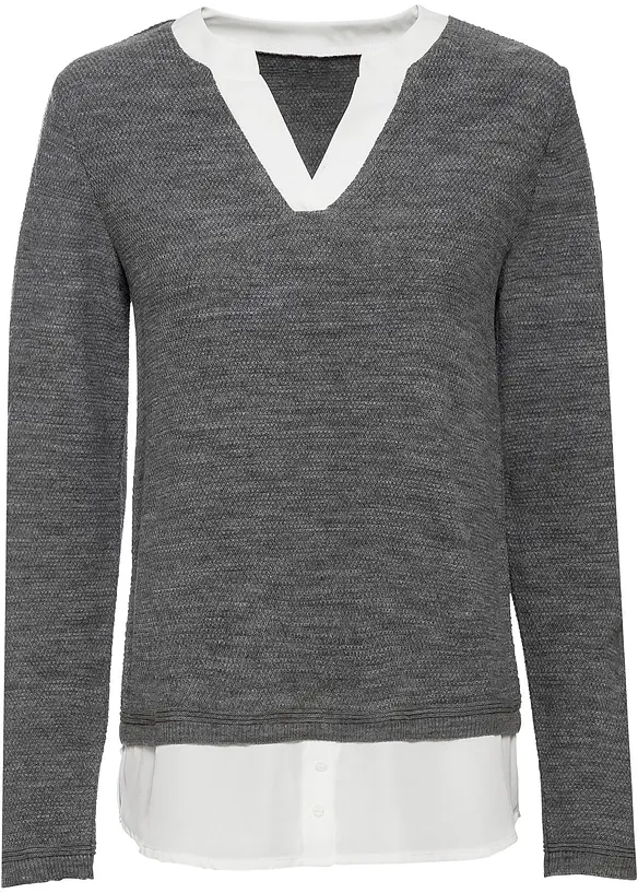 Trui met blouse-inzet, bonprix