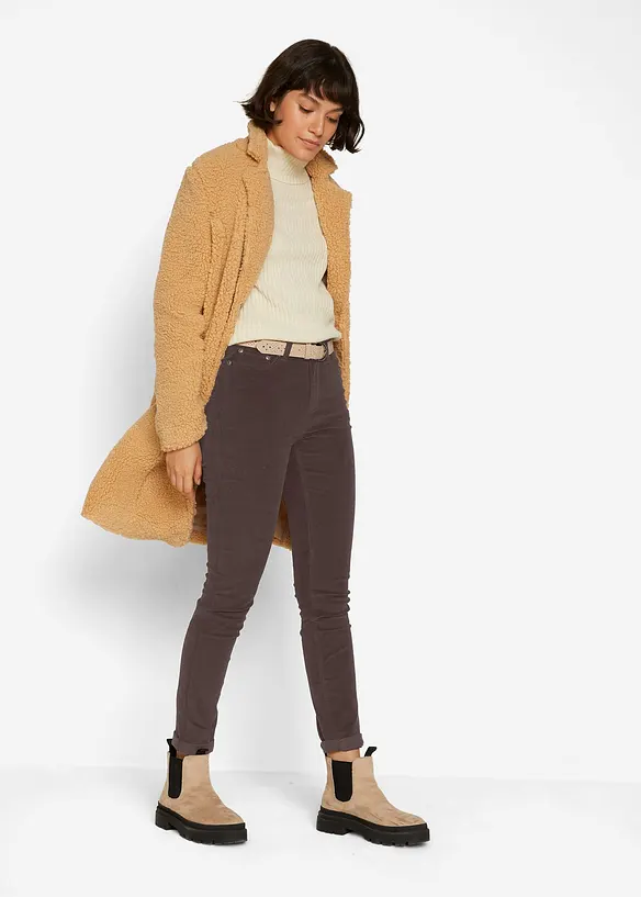 Skinny corduroy broek met stretch, bonprix