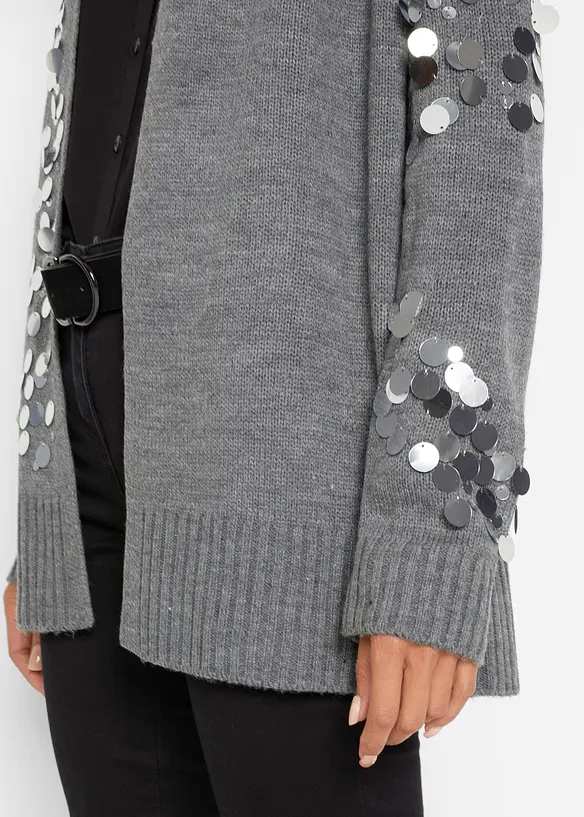 Vest met pailletten, bonprix