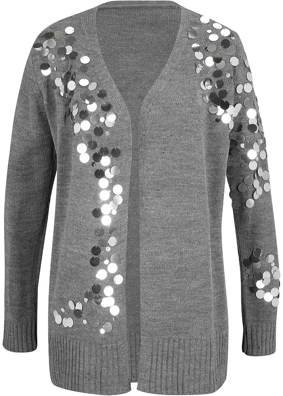 Vest met pailletten, bonprix