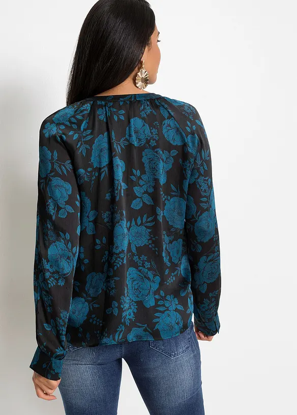 Gedessineerde tuniek van lichte crêpe, bonprix