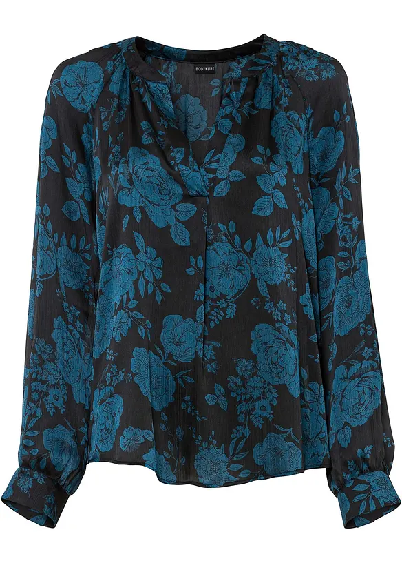 Gedessineerde tuniek van lichte crêpe, bonprix