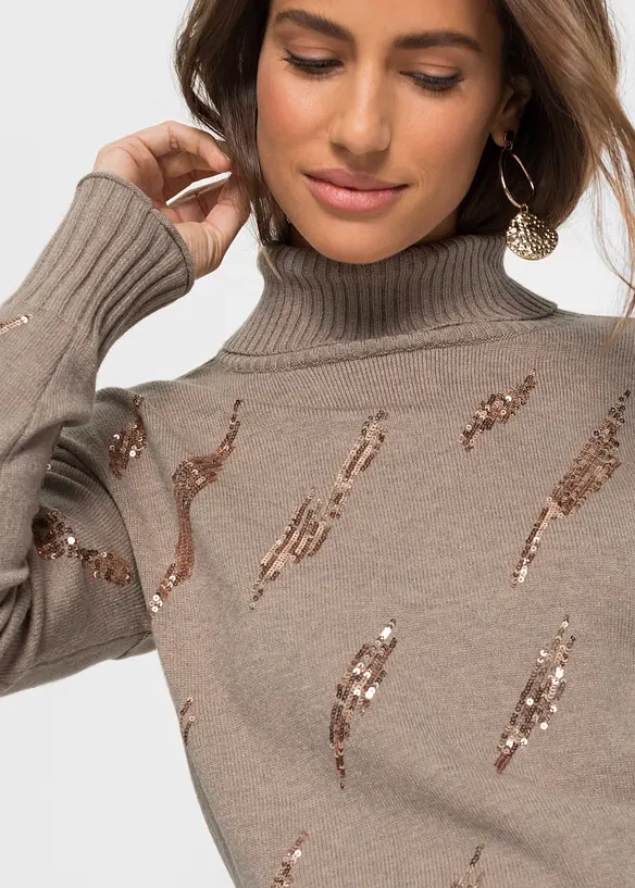 Oversized trui in een zachte viscosemix, bonprix