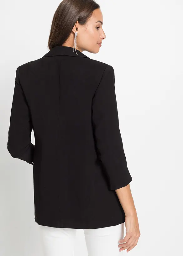 Lange blazer in een viscosemix, bonprix